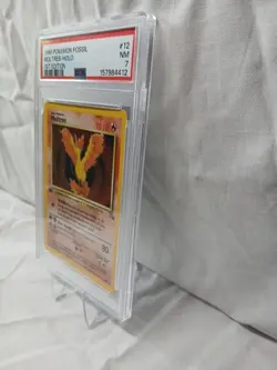 1999 Pokemon Fossil Moltres Holo 1st Edition #12 NM PSA 7 Vintage Rare Card !!!! - Image 5