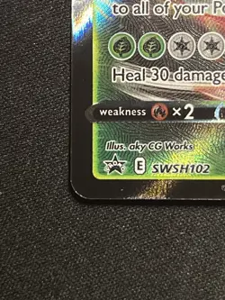 Venusaur VMAX 330 HP SWSH102 SWSH Sword & Shield Promo Full Art Holo EN - Image 3