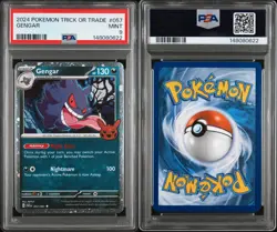 2024 Pokemon Trick or Trade Gengar #057 PSA 9 Mint Halloween Holo Rare - Image 3