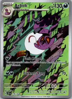ARBOK 176/162 ILLUSTRATION RARE TEMPORAL FORCES POKEMON NM - Image 1