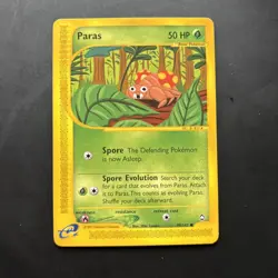 Paras 099/147 Aquapolis Common Pokemon TCG LP - Image 1