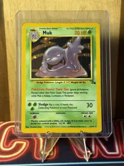 Pokemon! Muk 13/62 Fossil Holo - Image 2