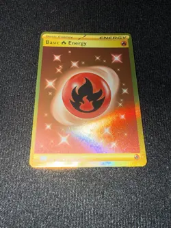 Pokemon TCG Basic Fire Energy 230/197 Obsidian Flames Hyper Rare Holo ENG 2023 - Image 2