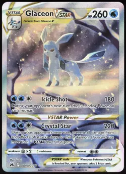 Glaceon VSTAR GG40/GG70 Holo Crown Zenith Galarian Gallery VSTAR Rare Gemi NM - Image 2