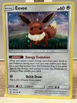 EEVEE | Pokemon TCG 2017 Sun & Moon Set Cosmos Holo Foil Promo 101/149 - Image 1