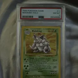 Pokemon TCG 1999 Base Set Nidoking 011/102 Holo Rare English PSA 8 89048566 - Image 2