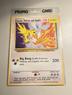 Articuno, Moltres, and Zapdos - Warner Bros. Promo 1995 Pokemon 5 BELOW SEALED - Image 1