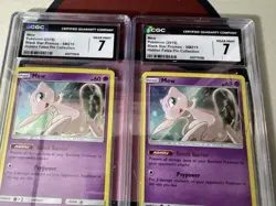 CGC 7 - Mew SM215 | Pokemon Hidden Fates Pin Promo - Image 3