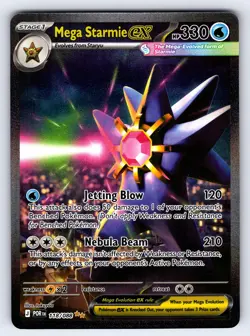 Mega Starmie ex 118/088 Holo SIR ME03: Perfect Order Pokemon TCG NM - Image 1