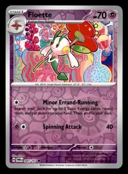 Floette 087/167 Common Twilight Masquerade Pokemon Reverse Holo Near Mint - Image 1