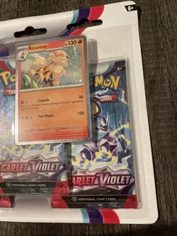 Sealed Pokemon TCG Scarlet and Violet 3-Pack Blisters Set- Arcanine - Image 4