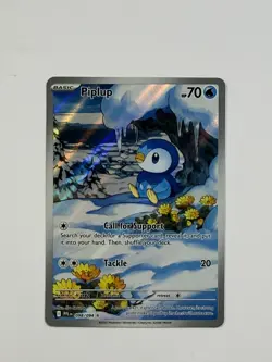 Pokemon Piplup Illustration Rare ME02: Phantasmal Flames 098/094 NM - Image 1