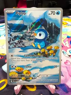 Piplup 2025 Pokemon Phantasmal Flames Illustration Rare 098/094 NM - Image 1