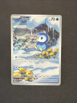 Piplup 098/094 Illustration Rare 003 NM - Phantasmal Flames - Pokemon TCG - Image 1