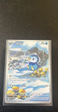 Pokemon TCG 098/094 Phantasmal Flames illustration rare Piplup Full Art NM/M - Image 1
