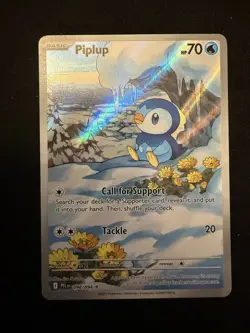 Pokemon TCG Piplup Illustration Rare 098/094 Phantasmal Flames-NM - Image 1