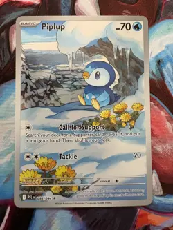 Pokemon Card TCG - Piplup 098/094 - Phantasmal Flames - Illustration Rare - NM ⭐ - Image 1