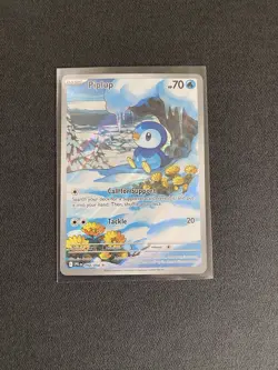 Pokemon TCG Piplup 098/094 Illustration Rare Phantasmal Flames NM - Image 1