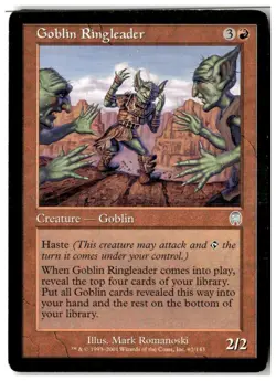 MTG Goblin Ringleader - Apocalypse Heavily Played English - Image 1