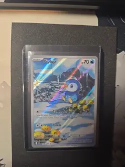 Pokemon TCG Piplup Illustration Rare 098/094 Phantasmal Flames NM - Image 1
