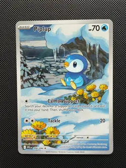 Pokemon TCG Piplup Illustration Rare 098/094 Phantasmal Flames NM - Image 1