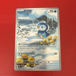Pokemon TCG Piplup 098/094 Illustration Rare Phantasmal Flames NM - Image 1