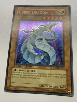 Yugioh Cyber Dragon Limited Edition Secret Rare CT03-EN002 HP Heavy - Image 1