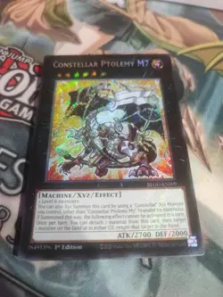 Yugioh Constellar Ptolemy M7 (Chibi Artwork) BLGG-EN009 Secret Rare 1st Ed NM - Image 1