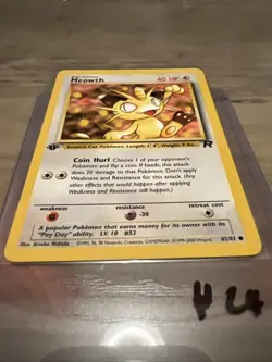 Pokemon TCG Meowth 1st Edition Team Rocket 62/82 NM #24 - Image 2