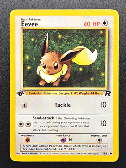 Pokemon TCG: Eevee 55 + Meowth 62 +Dark Persian 42/82 1st Edition Team Rocket HP - Image 2