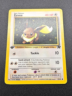 Pokemon TCG: Eevee 55 + Meowth 62 +Dark Persian 42/82 1st Edition Team Rocket HP - Image 3