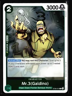 Starter Deck EX: Luffy & Ace Mr.3(Galdino) #ST30-014 - Image 1