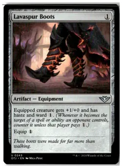 MTG Lavaspur Boots - Outlaws of Thunder Junction Moderately Played English - Image 1