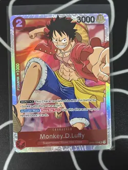 • Monkey.D.Luffy • OP01-024 SR Romance Dawn Holo Foil One Piece TCG A - Image 1