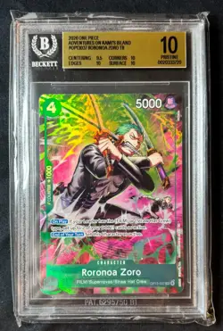 OP15 Roronoa Zoro TR OP13-037 BGS 10 PRISTINE (3-10, 1-9.5) - Image 1
