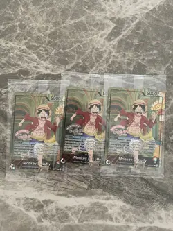 Carte Promo One Piece Luffy Musee Grevin Op13-001 NEUF Scelle x1 - Image 1