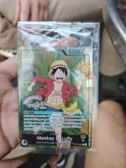 Carte One Piece TCG – Monkey D. Luffy OP13-001 – Musee Grevin Paris Exclusive - Image 1