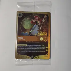 Ariel Curious Traveler Disney Lorcana Promo Card Wilds Unknown Sealed PreRelease - Image 2