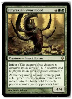 MTG Phyrexian Swarmlord - New Phyrexia Moderately Played English - Image 1