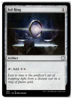 MTG Sol Ring - Commander: Kaldheim Moderately Played English - Image 1