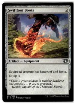 MTG Swiftfoot Boots - Commander 2014 Moderately Played English - Image 1
