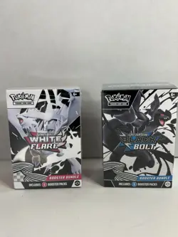 Pokemon Black Bolt and White Flare Booster Bundle Set of 2 Sealed New - Image 1
