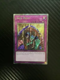 Yugioh Skill Drain RA02-EN077 Quarter Century Rare 1st Ed NM - Image 1