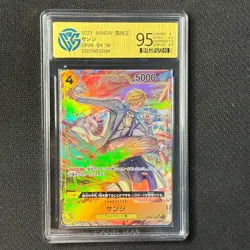 Sanji - 2023 One Piece Card Game CCG JPN. OP04-104 SR CangKa 9.5 GEM Mint - Image 1