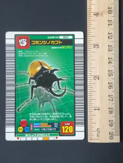 Eupatorus gracilicornis Mushiking 007 Mushi Card Sega Japanese - Image 2