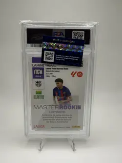 Panini Megacracks 2023-24 Lamine Yamal Master Rookie #423 RC PSA 10 - Image 2