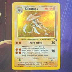 Pokemon TCG Kabutops 9/62 Fossil Holo Rare Unlimited Edition 1999 LP - Image 1