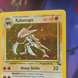 Pokemon TCG Kabutops 9/62 Fossil Holo Rare Unlimited Edition 1999 LP - Image 3