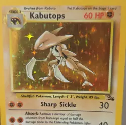 Pokemon TCG Kabutops 9/62 Fossil Holo Rare Unlimited Edition 1999 LP - Image 5