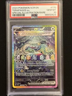 Pokemon TCG - Terapagos EX 170/142 - Stellar Crown - SIR - PSA 10 GEM MINT - Image 1